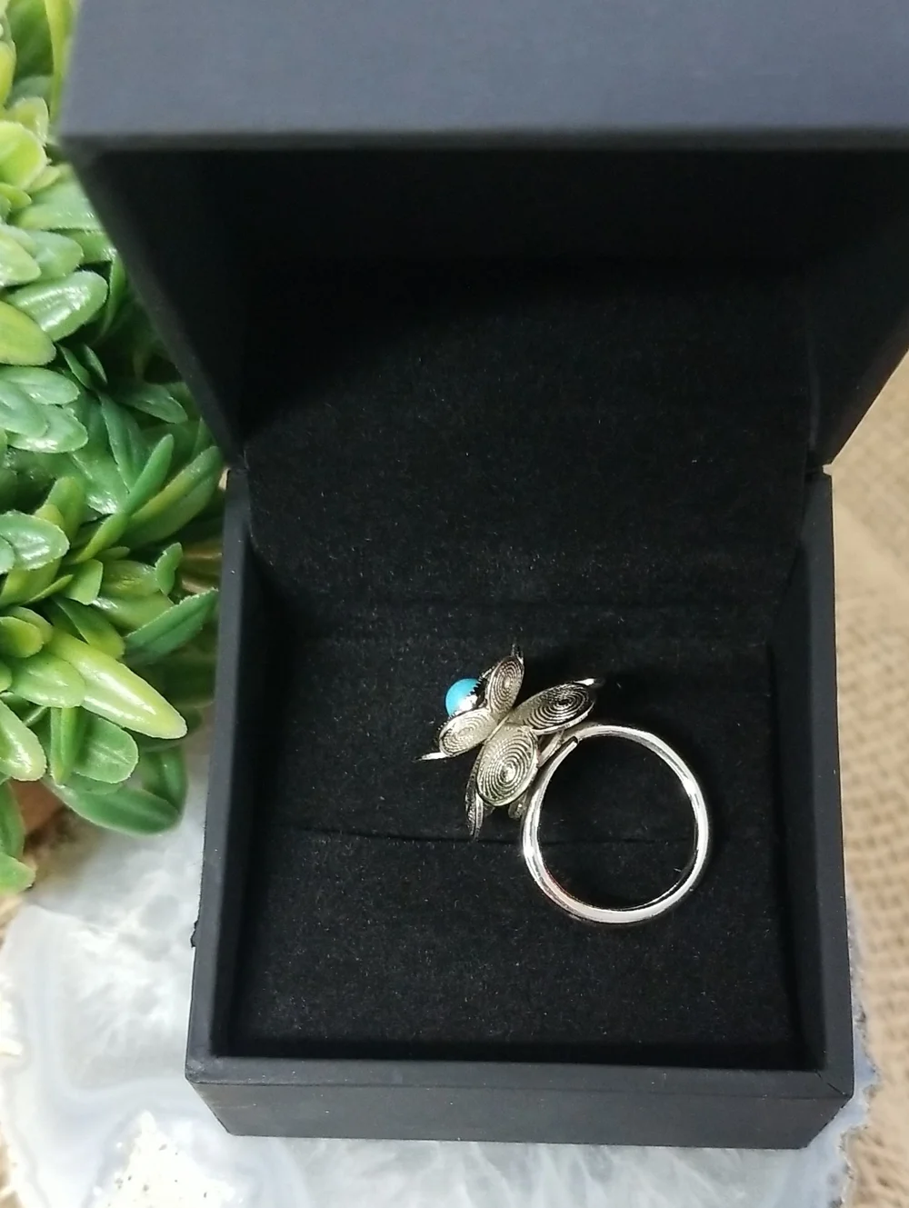 Vintage Sarah Coventry Silver Flower Ring